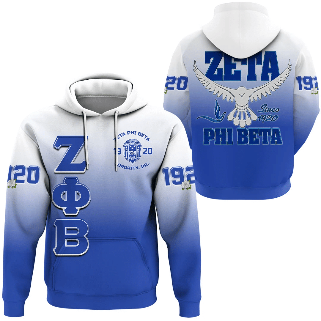 Sorority Hoodie - Zeta Phi Beta Gradient Hoodie