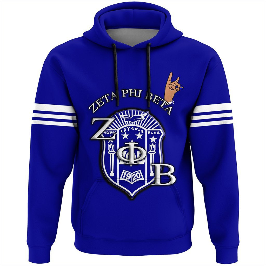 Sorority Hoodie - Zeta Phi Beta ZPB Style Pullover Hoodie