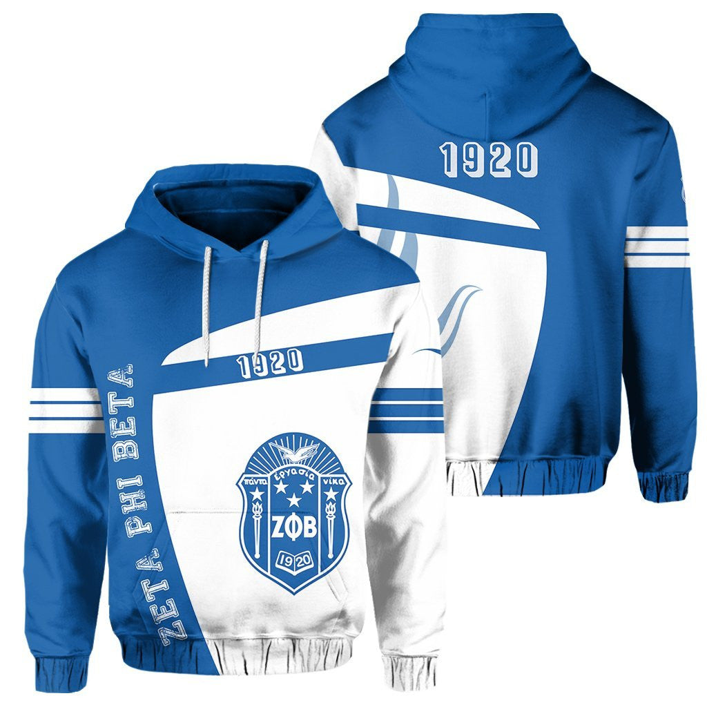 Sorority Hoodie - Zeta Phi Beta 1920 Dove Hoodie - Iconic Style