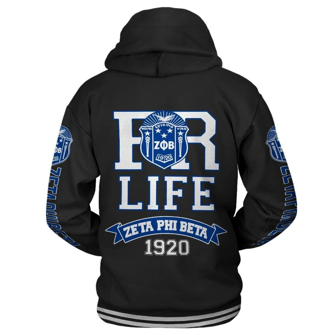 Sorority Hoodie - Lux Zeta Phi Beta For Life Hoodie