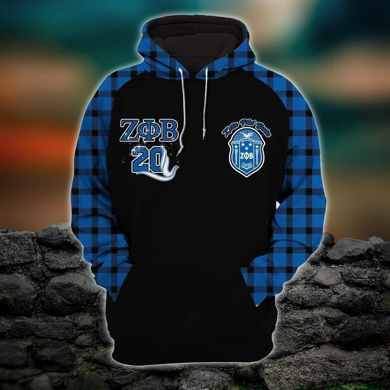 Sorority Hoodie - Zeta Phi Beta Shining Girl Hoodie