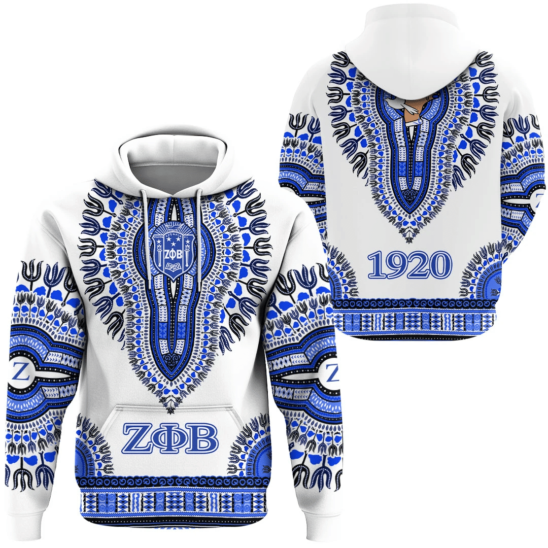 Sorority Hoodie - Zeta Phi Beta Dashiki Hoodie