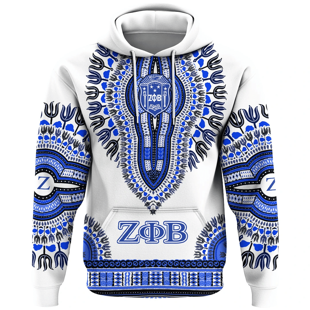 Sorority Hoodie - Zeta Phi Beta Dashiki Hoodie