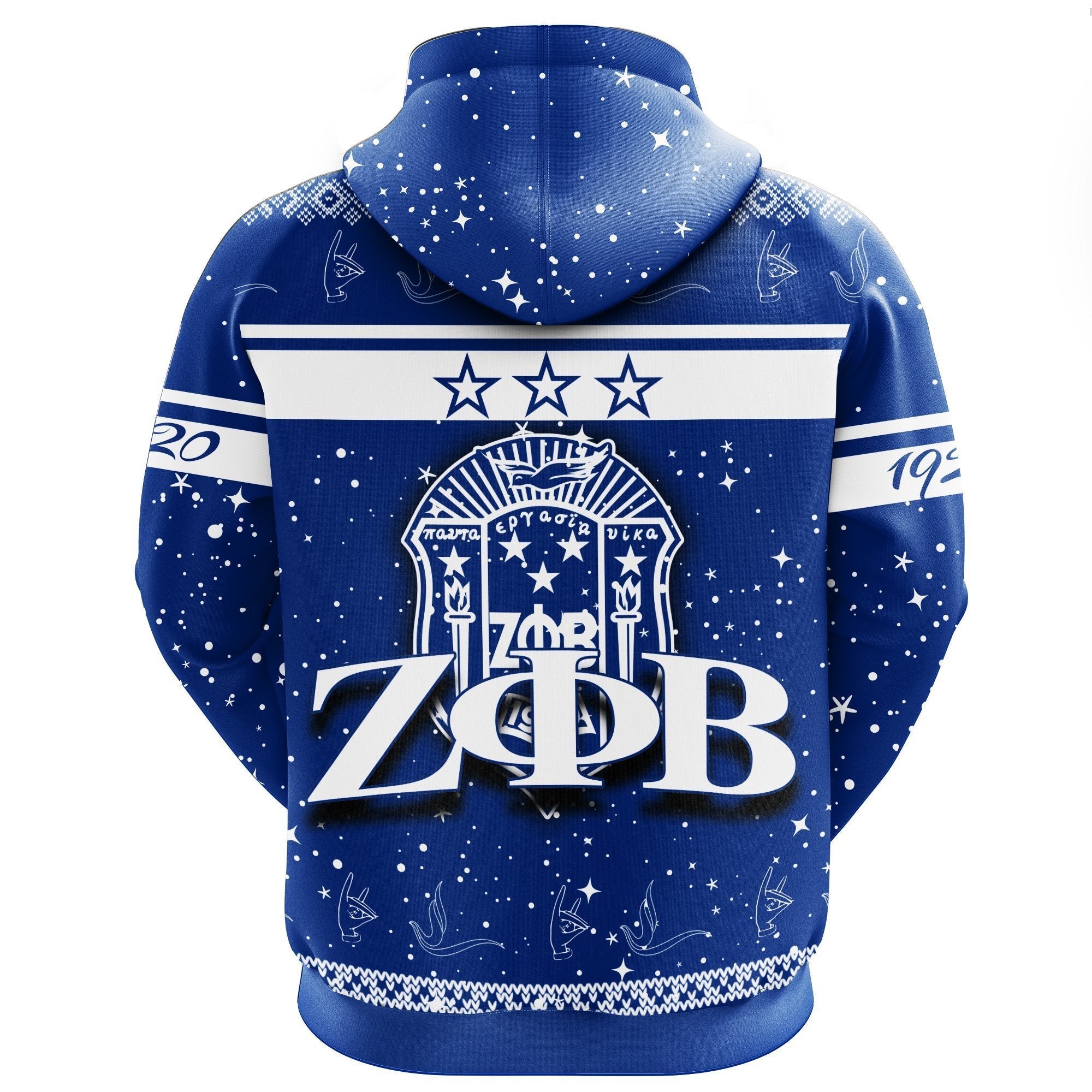 Sorority Hoodie - Zeta Phi Beta Christmas Pullover Hoodie