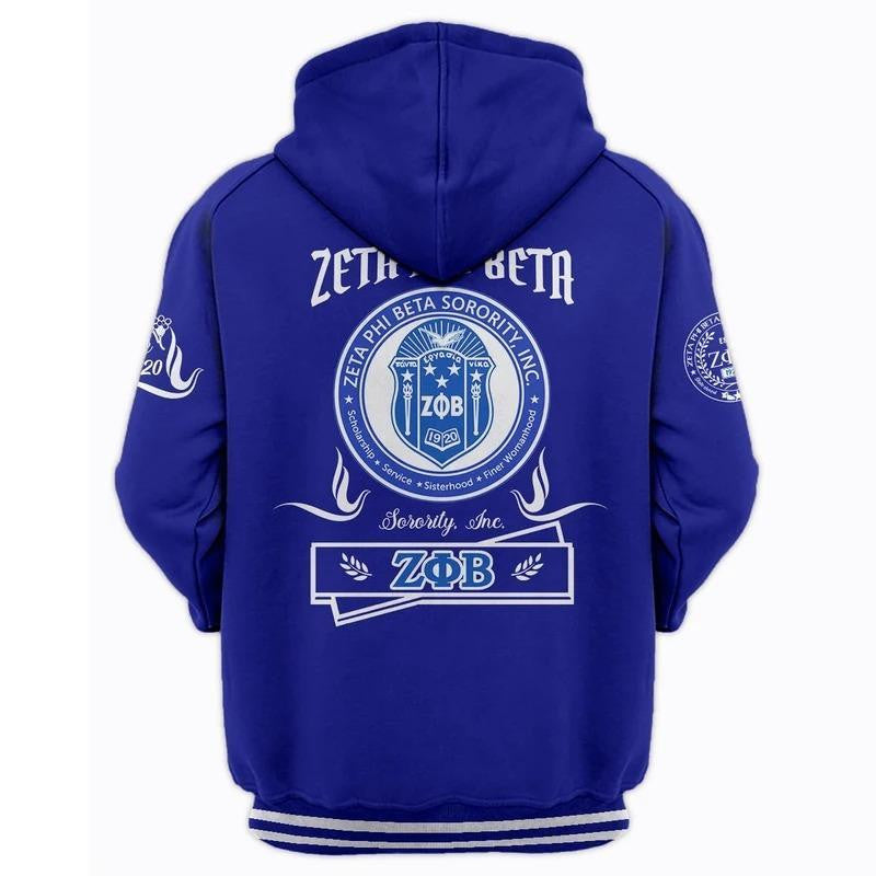 Sorority Hoodie - Finer Womanhood Zeta Phi Beta Hoodie