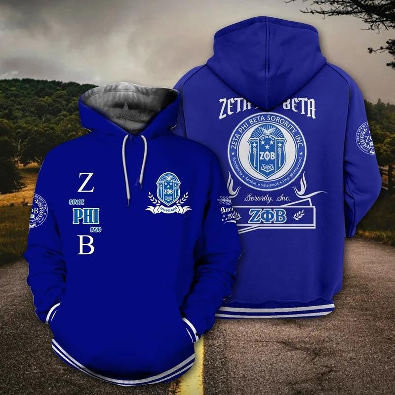 Sorority Hoodie - Finer Womanhood Zeta Phi Beta Hoodie