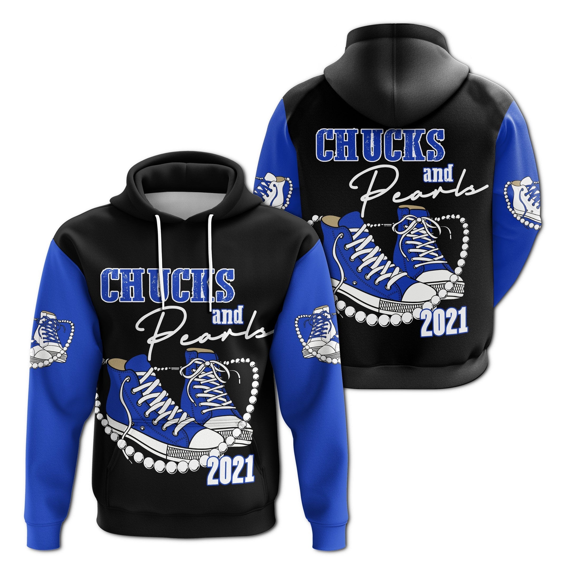 Sorority Hoodie - Zeta Phi Beta K.H Pearls 2021 Pullover Hoodie