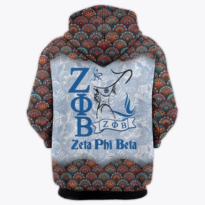Sorority Hoodie - Floral Secret Woman Zeta Phi Beta Hoodie