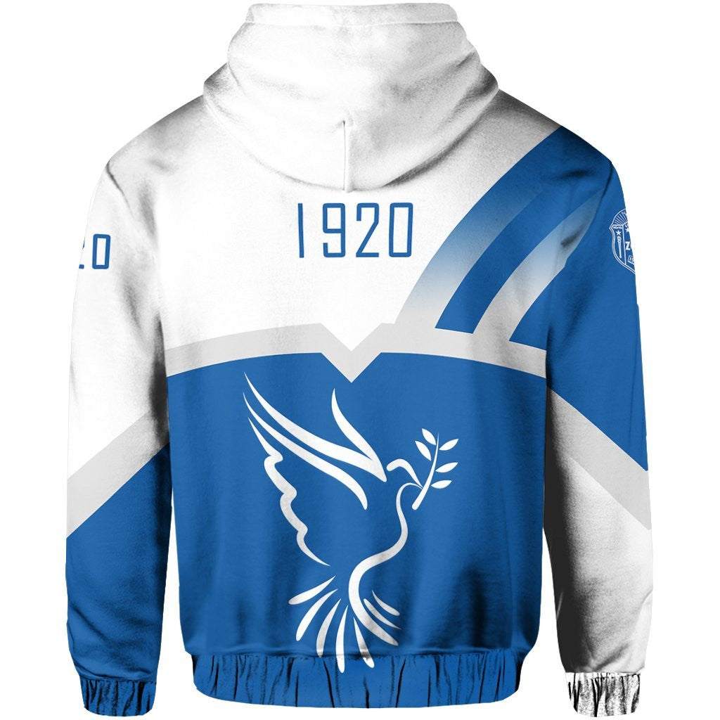 Sorority Hoodie - Zeta Phi Beta 1920 Dove Pullover Hoodie - Prime Style