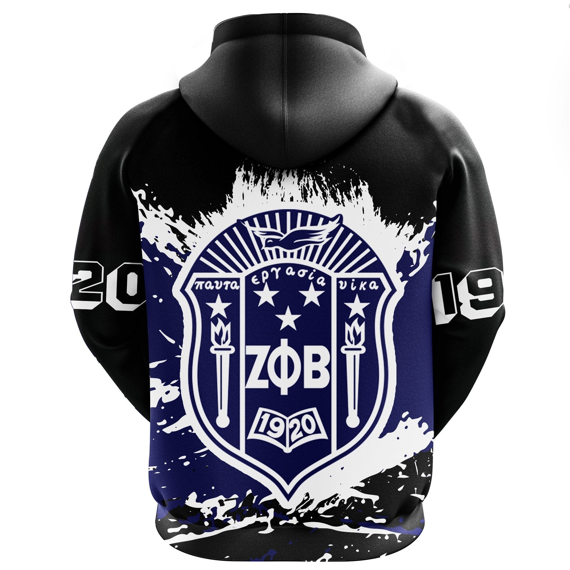 Sorority Hoodie - Zeta Phi Beta Pullover Hoodie - Tip Style