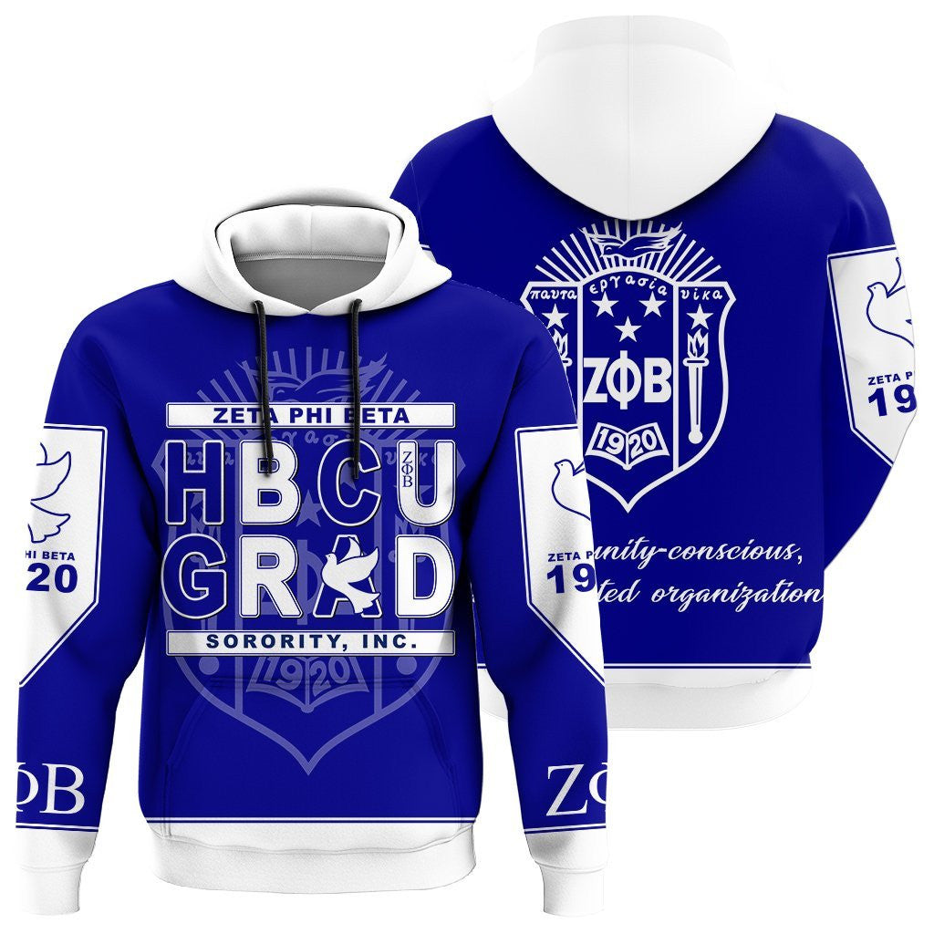 Sorority Hoodie - Zeta Phi Beta Hoodie HBCU Style