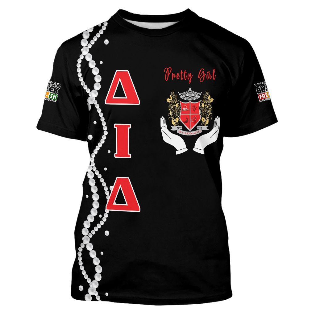 Juneteenth Delta Iota Delta Pretty Girl T-shirt