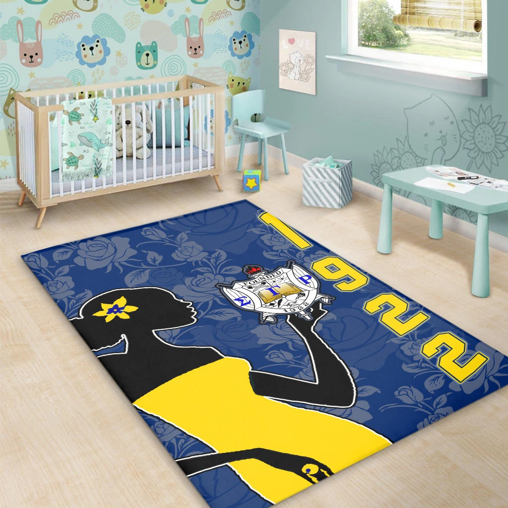 Sigma Gamma Rho Girl Area Rug