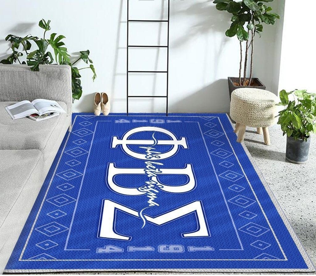 Fraternity Area Rug - Phi Beta Sigma Greek Letter 1914 Area Rug
