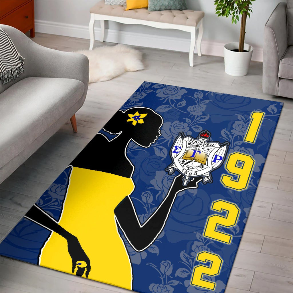 Sigma Gamma Rho Girl Area Rug