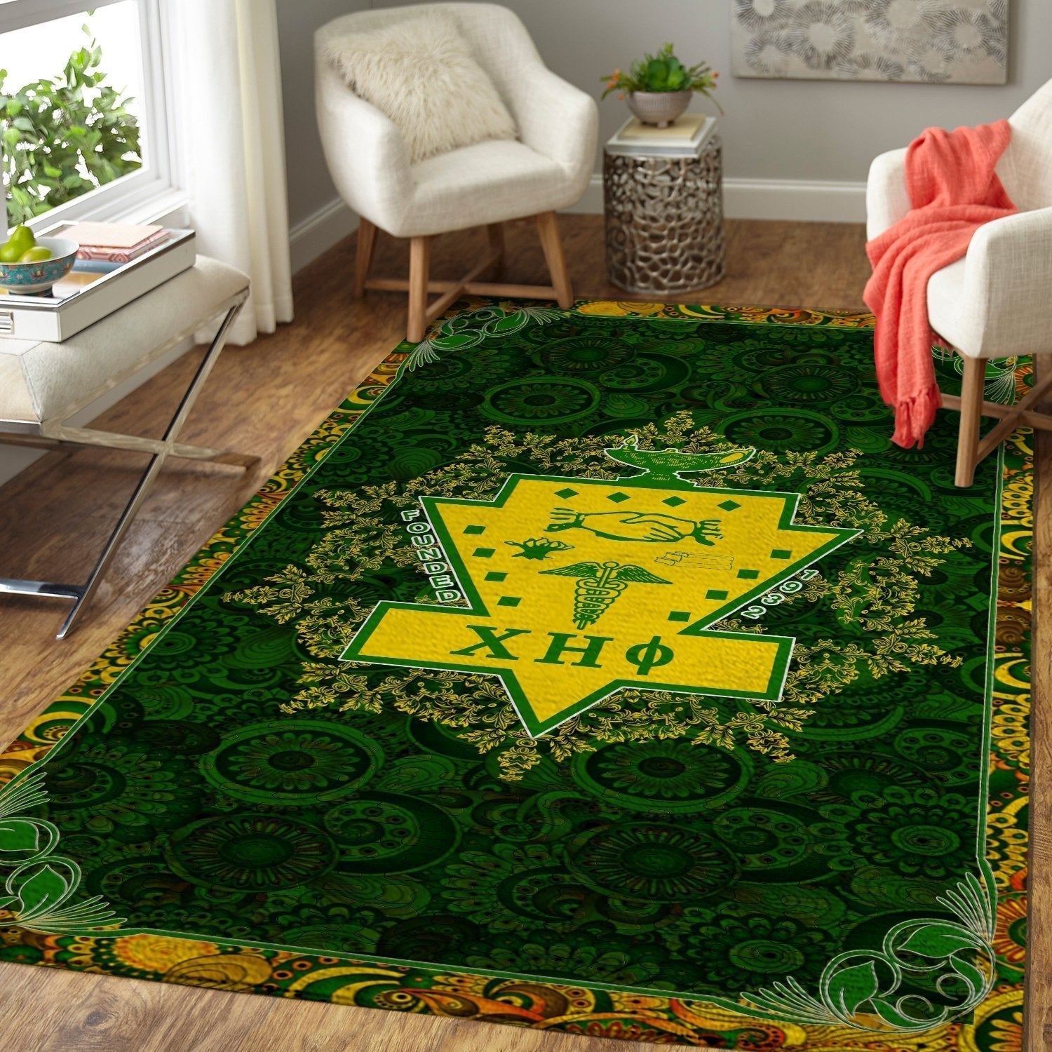 Chi Eta Phi Sorority Area Rug