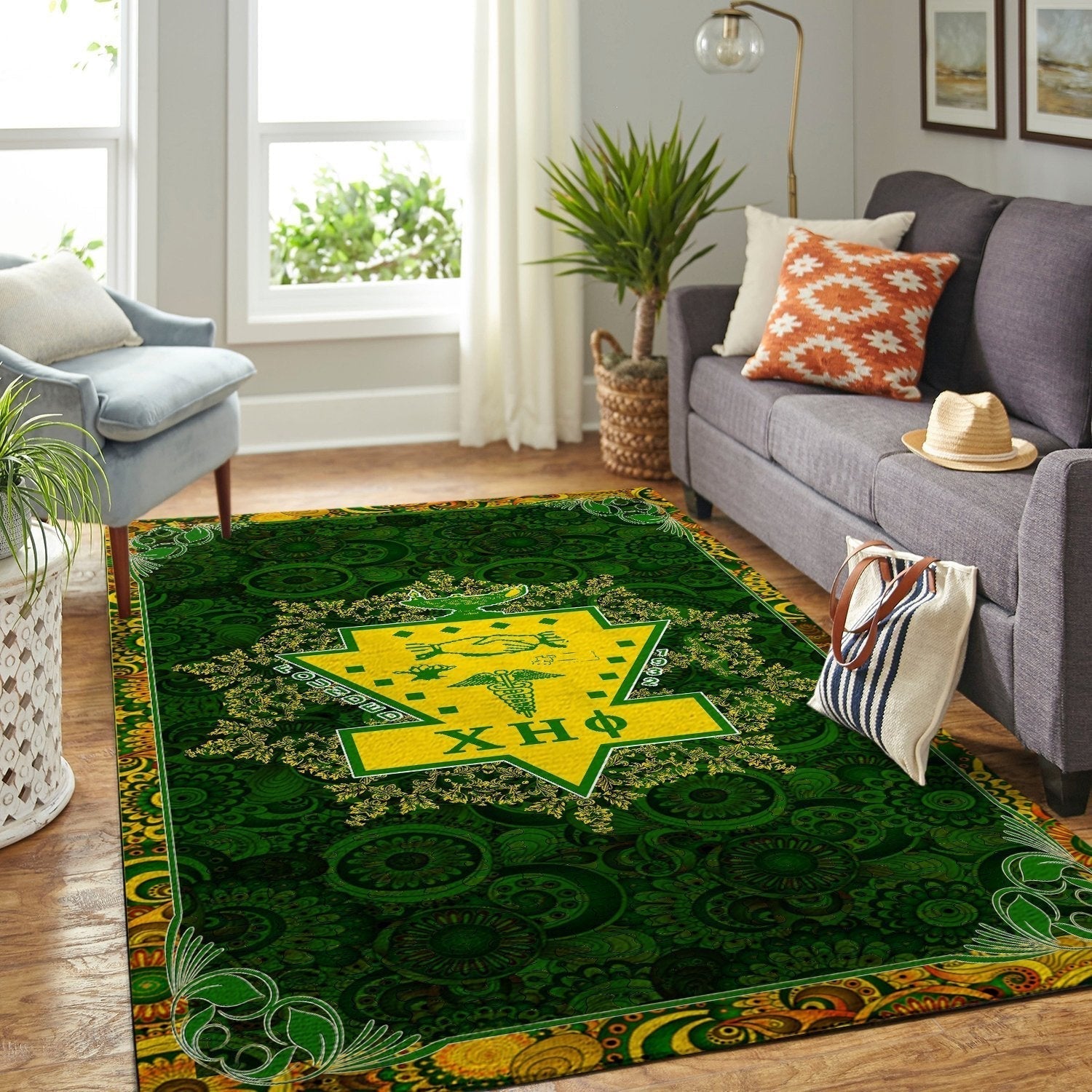 Chi Eta Phi Sorority Area Rug