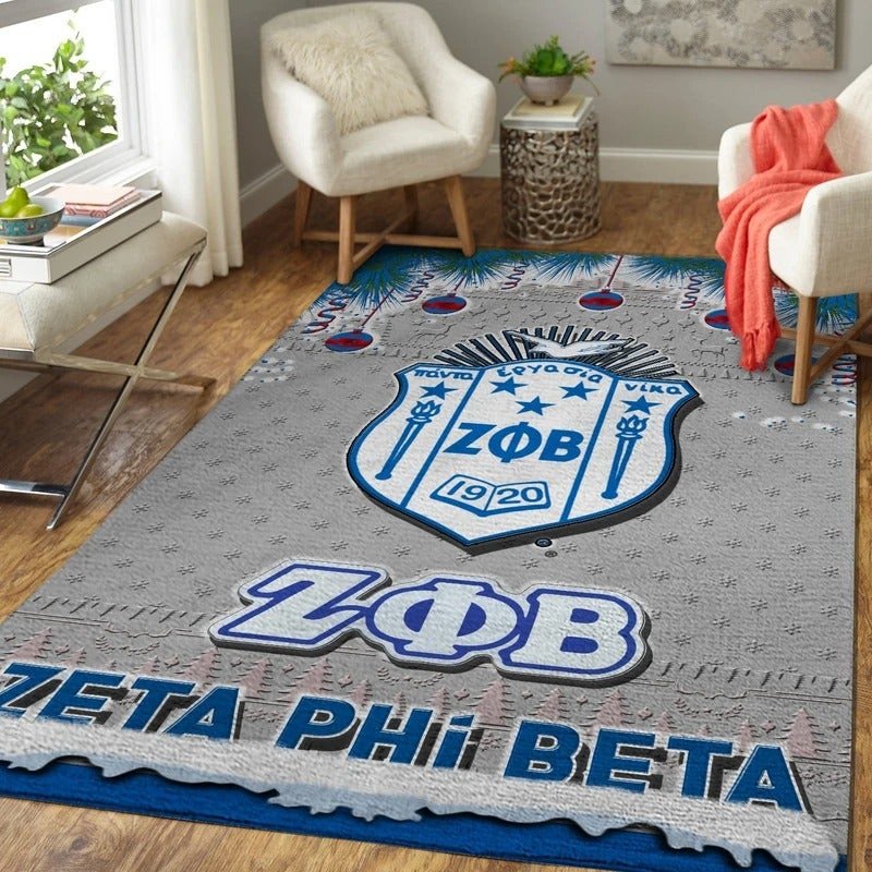 Sorority Area Rug - Christmas Zeta Phi Beta