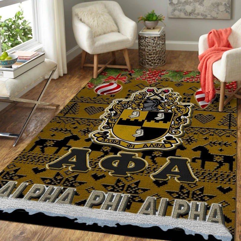 Fraternity Area Rug - Merry Christmas Alpha Phi Alpha