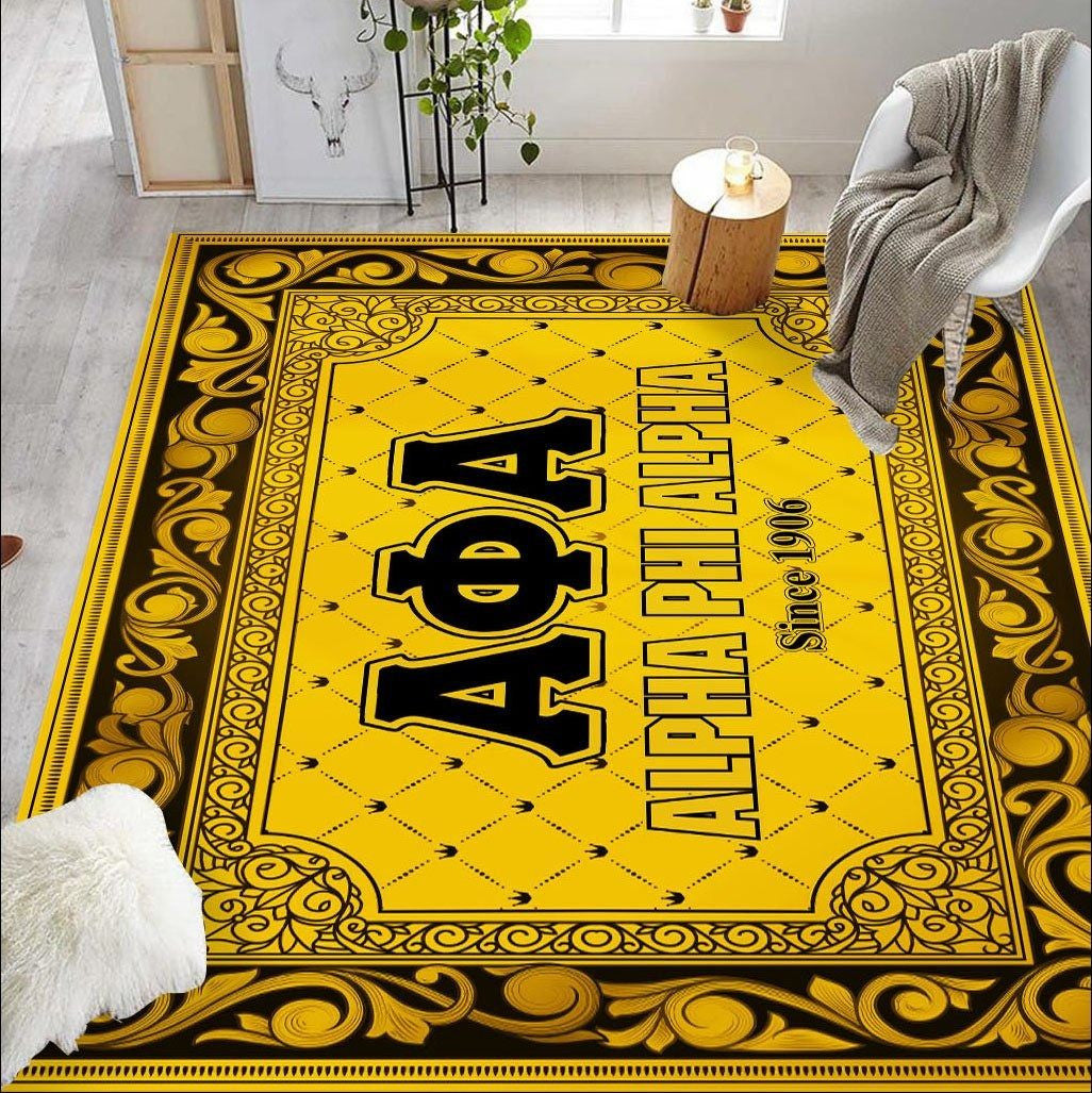 Fraternity Area Rug - Royal Spearhead Alpha Phi Alpha Area Rug