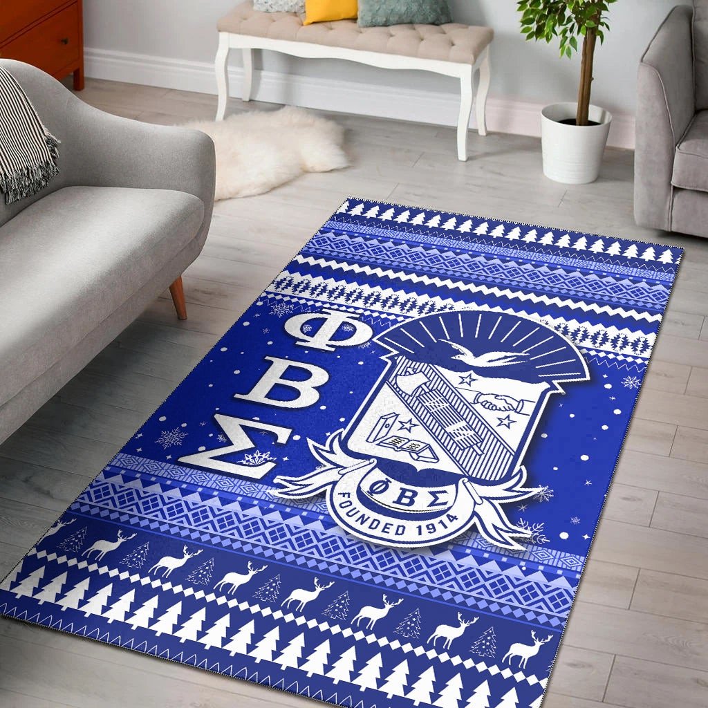 Fraternity Area Rug - Phi Beta Sigma Area Rug Christmas African Pattern