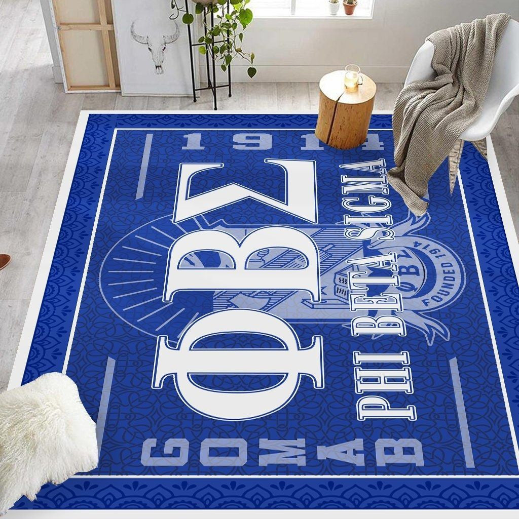 Fraternity Area Rug - Phi Beta Sigma GOMAB 1914 Area Rug