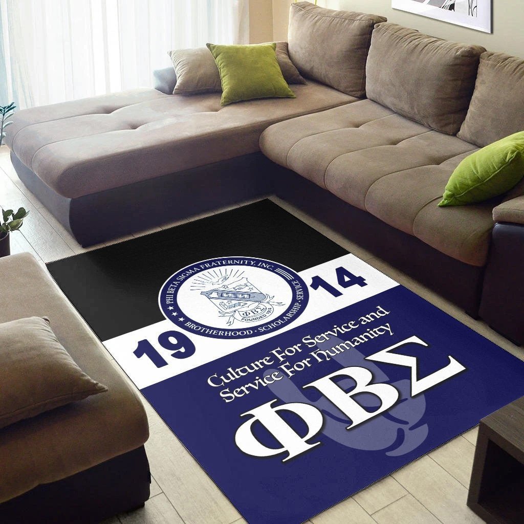 Fraternity Area Rug - Phi Beta Sigma Area Rug 1914 Simple Style