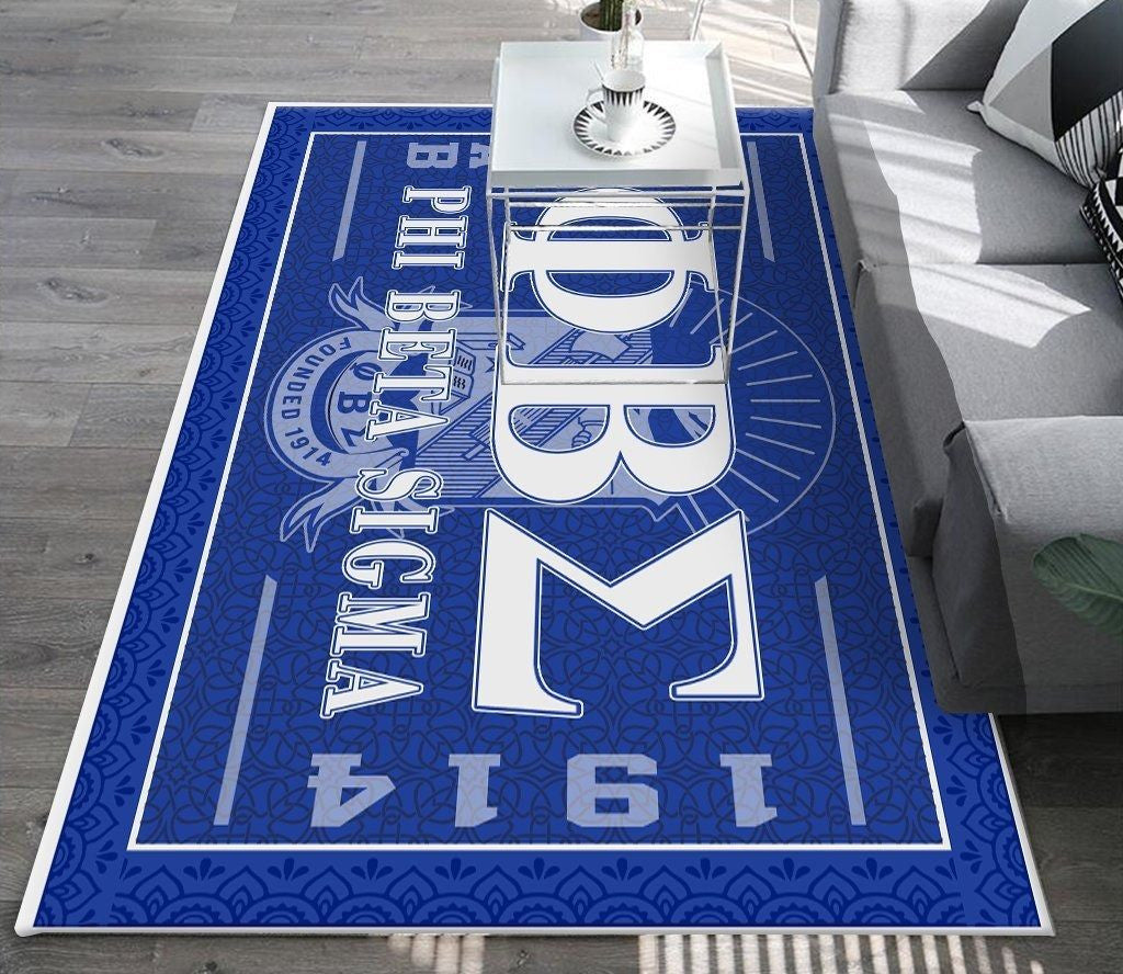 Fraternity Area Rug - Phi Beta Sigma GOMAB 1914 Area Rug