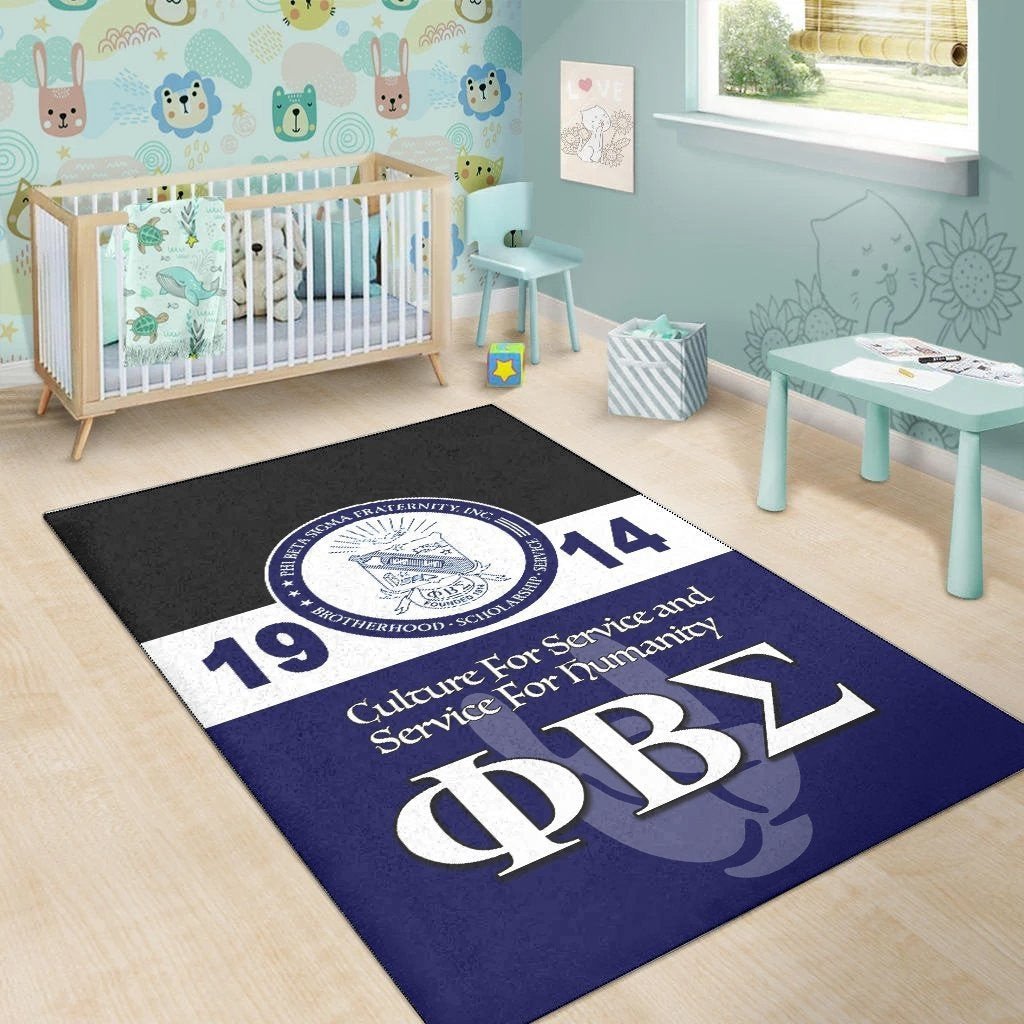 Fraternity Area Rug - Phi Beta Sigma Area Rug 1914 Simple Style