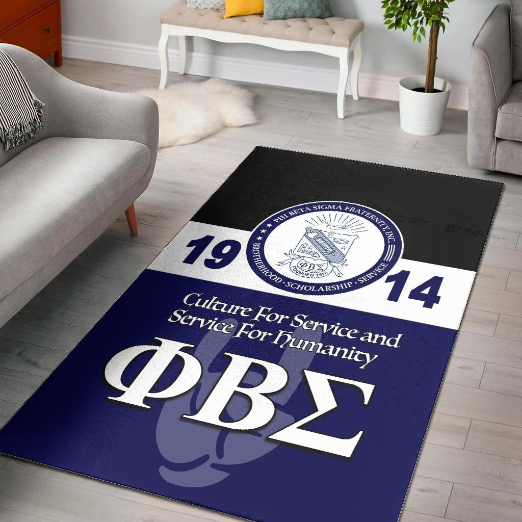 Fraternity Area Rug - Phi Beta Sigma Area Rug 1914 Simple Style
