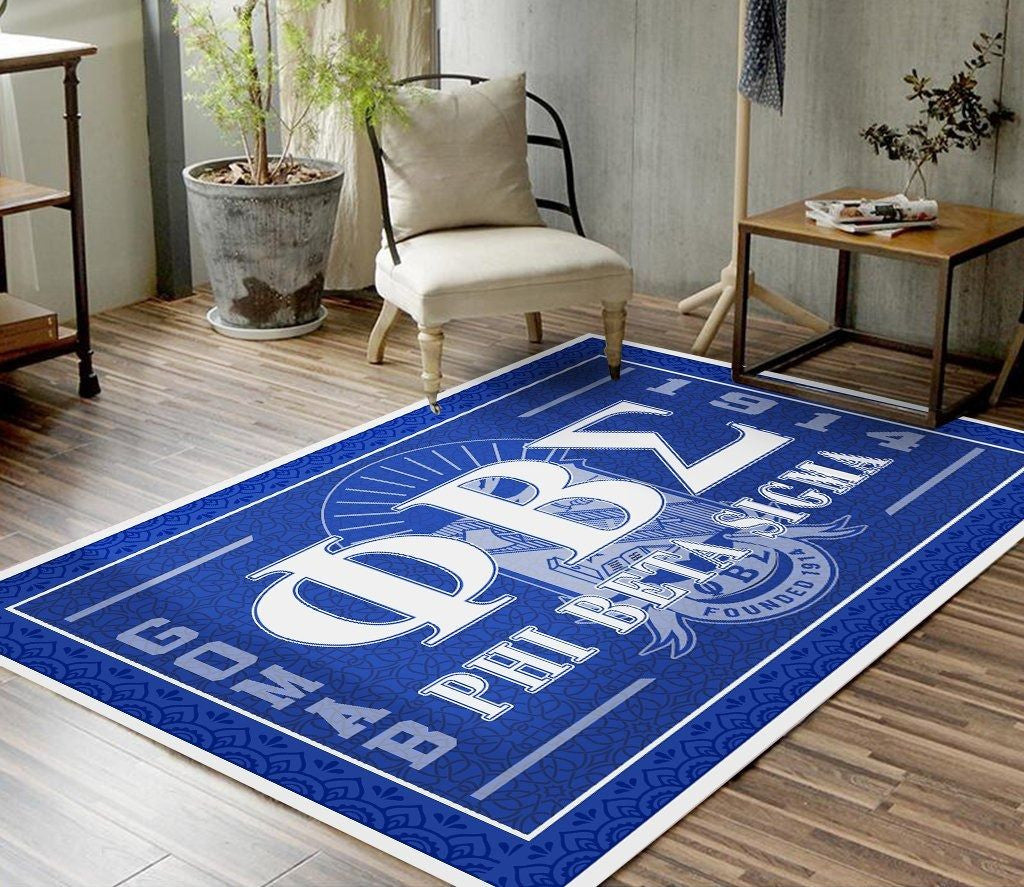 Fraternity Area Rug - Phi Beta Sigma GOMAB 1914 Area Rug
