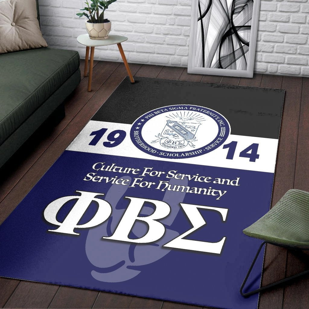 Fraternity Area Rug - Phi Beta Sigma Area Rug 1914 Simple Style