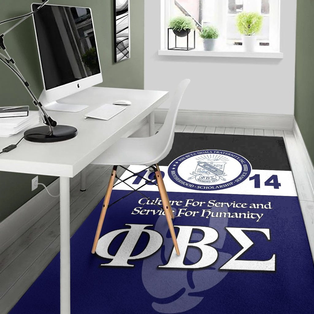 Fraternity Area Rug - Phi Beta Sigma Area Rug 1914 Simple Style
