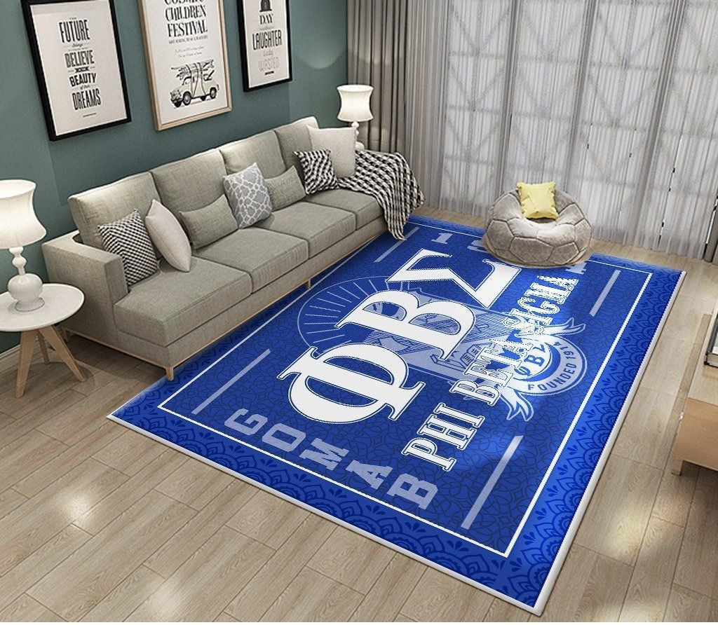 Fraternity Area Rug - Phi Beta Sigma GOMAB 1914 Area Rug