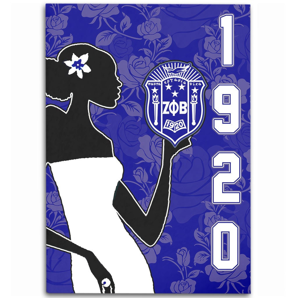 Sorority Area Rug - Zeta Phi Beta Girl Area Rug