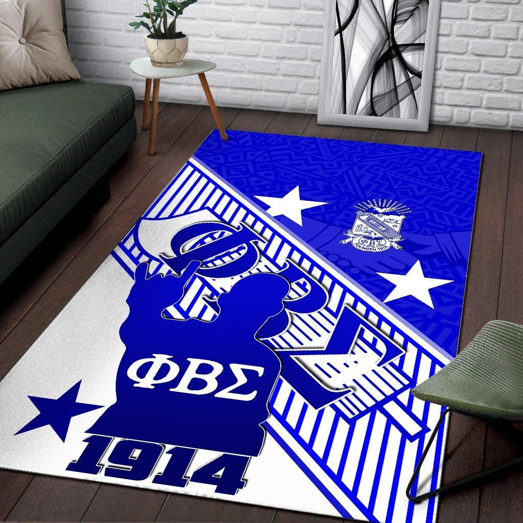 Fraternity Area Rug - Phi Beta Sigma Area Rug Crest Style