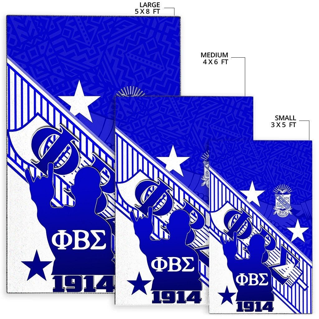 Fraternity Area Rug - Phi Beta Sigma Area Rug Crest Style