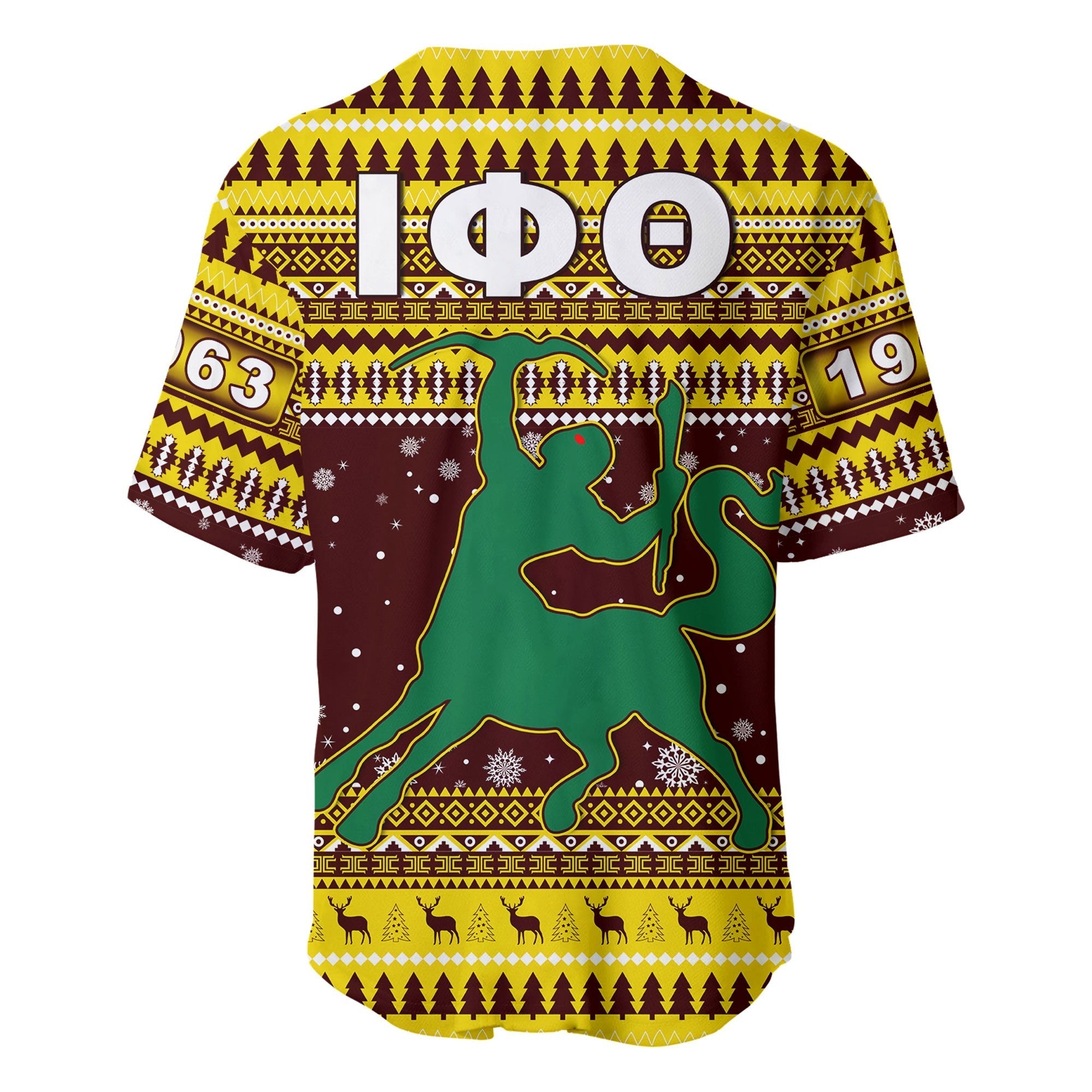 Fraternity Baseball Jersey - Iota Phi Theta Christmas Baseball Jersey African Pattern