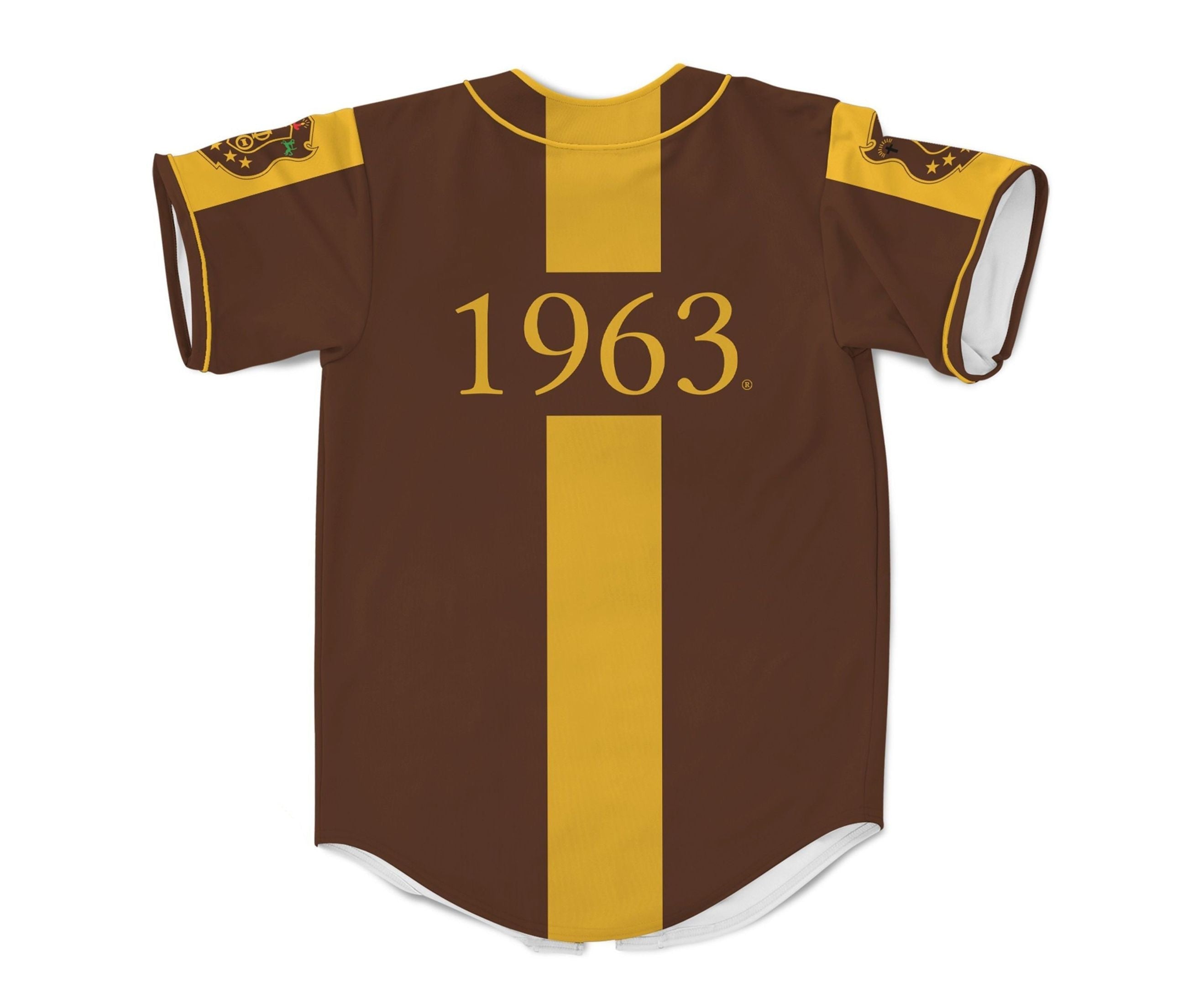 Fraternity Baseball Jersey - Iota Phi Theta Triangle Pattern Baseball Jersey