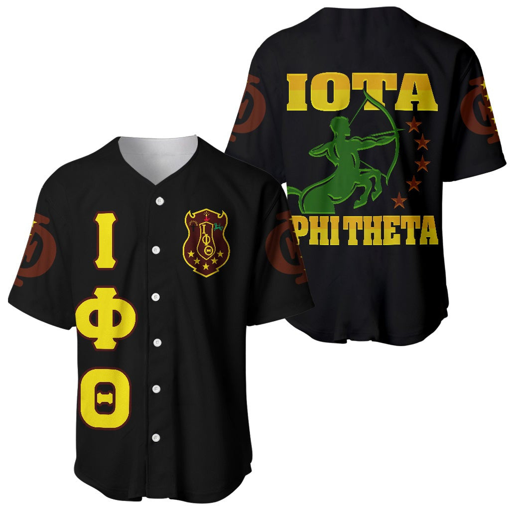 Fraternity Baseball Jersey - Iota Phi Theta Letters Baseball Jersey Shirt