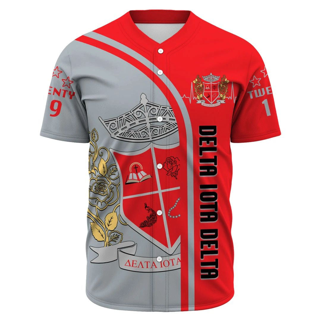 Sorority Baseball Jersey - Delta Iota Delta In My Heart Baseball Jersey