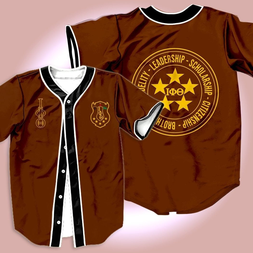 Fraternity Baseball Jersey - Iota Phi Theta Five Stars Shirt