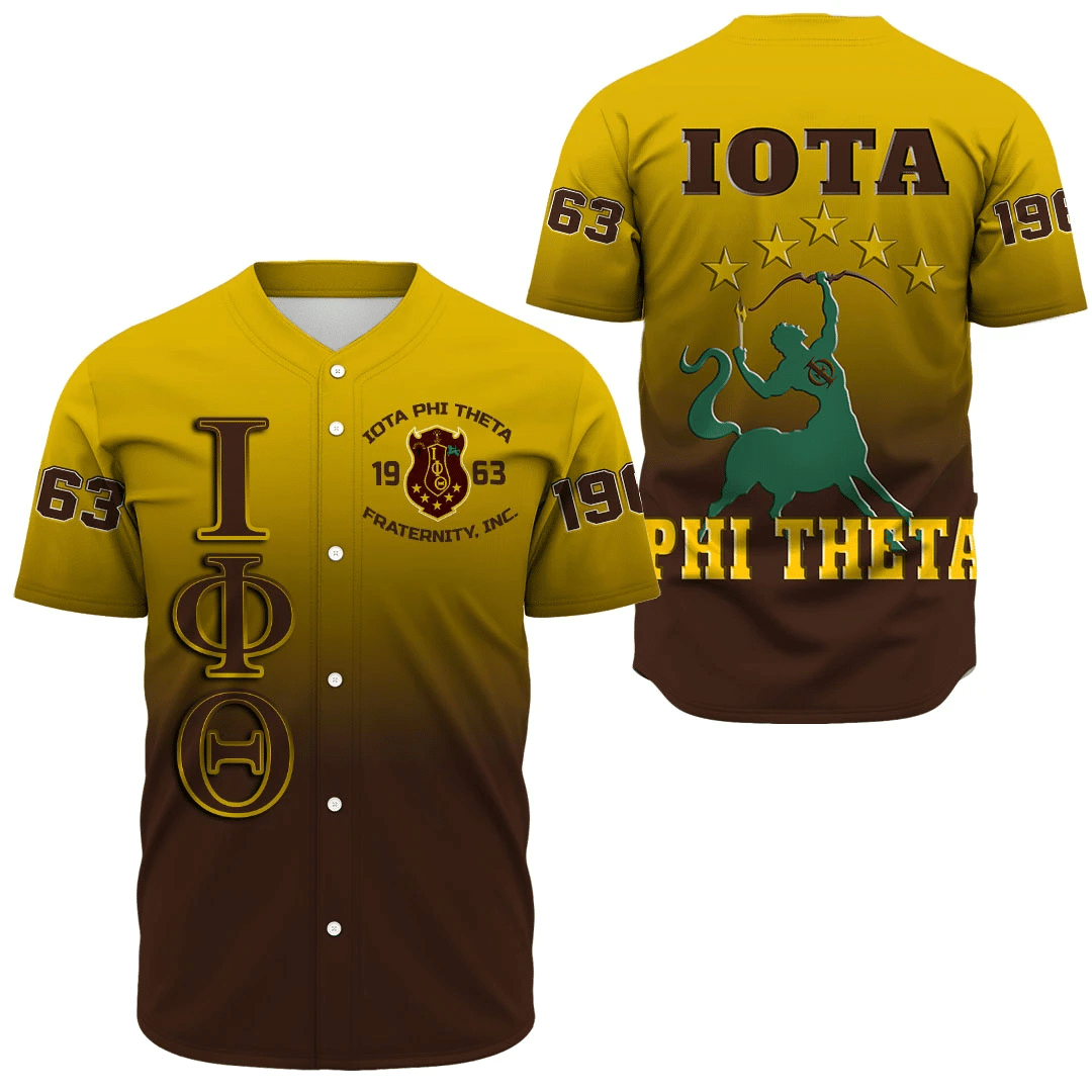 Fraternity Baseball Jersey - Iota Phi Theta Gradient Baseball Jersey