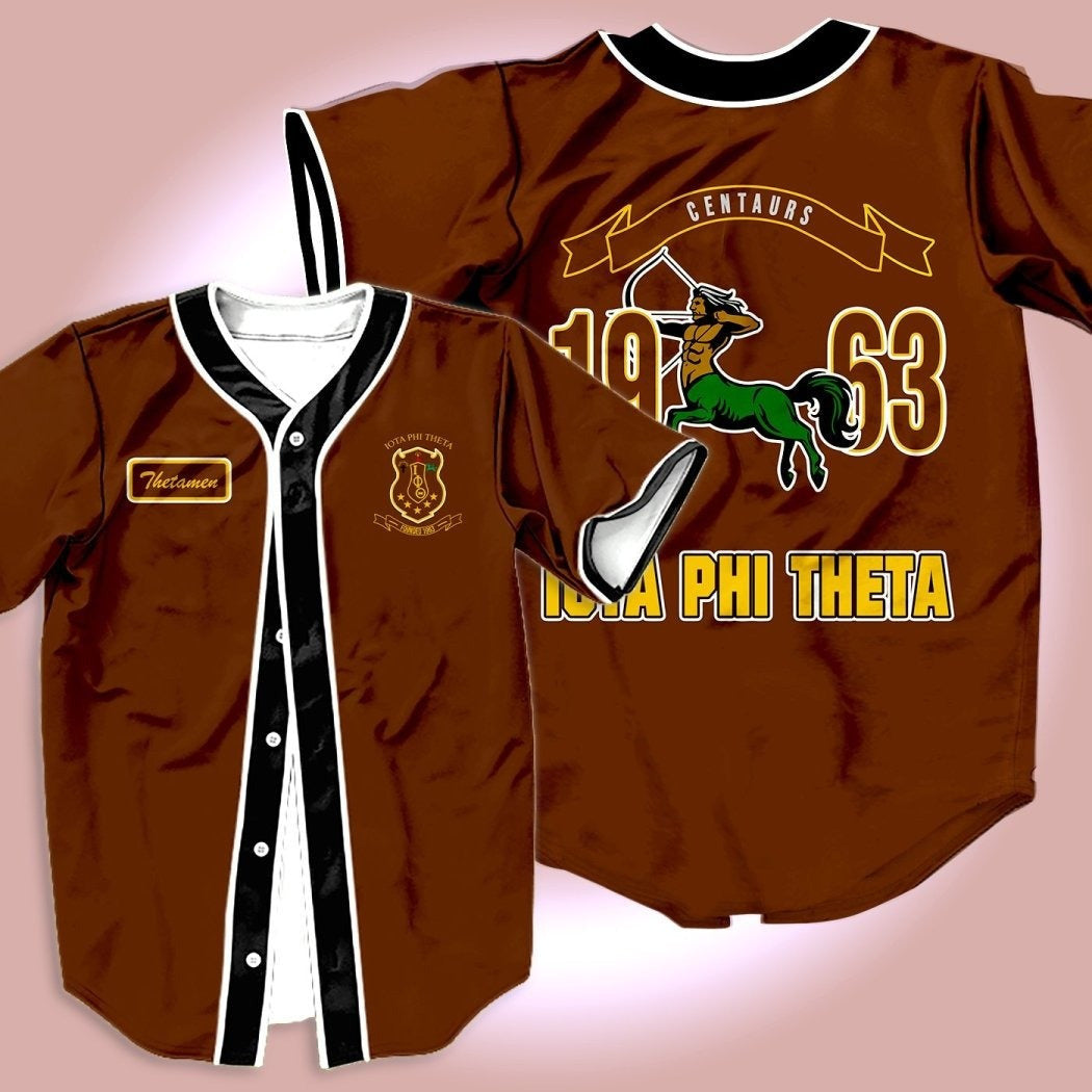 Fraternity Baseball Jersey - Iota Phi Thetaman Centaur Shirt