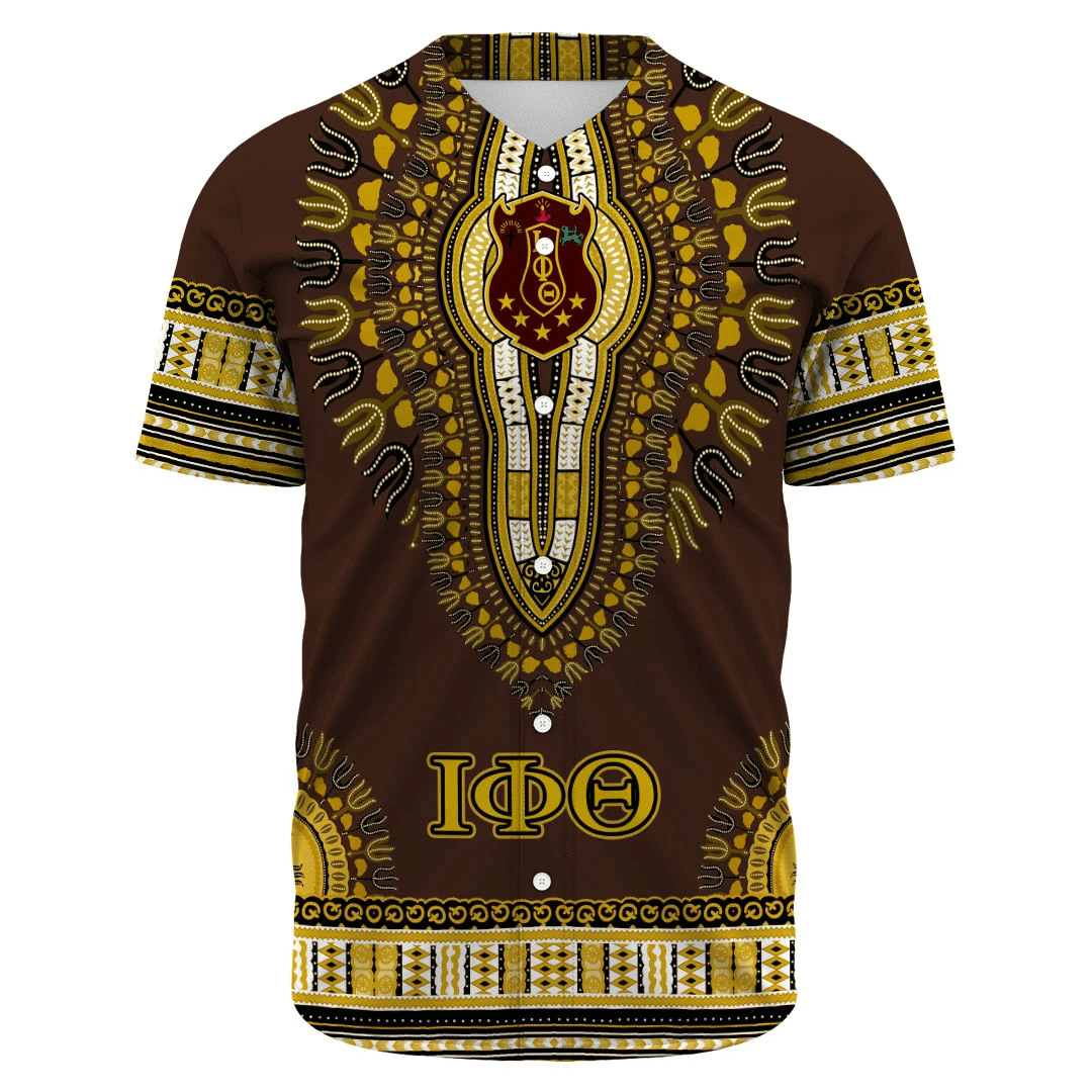 Fraternity Baseball Jersey - Iota Phi Theta Dashiki Baseball Jersey