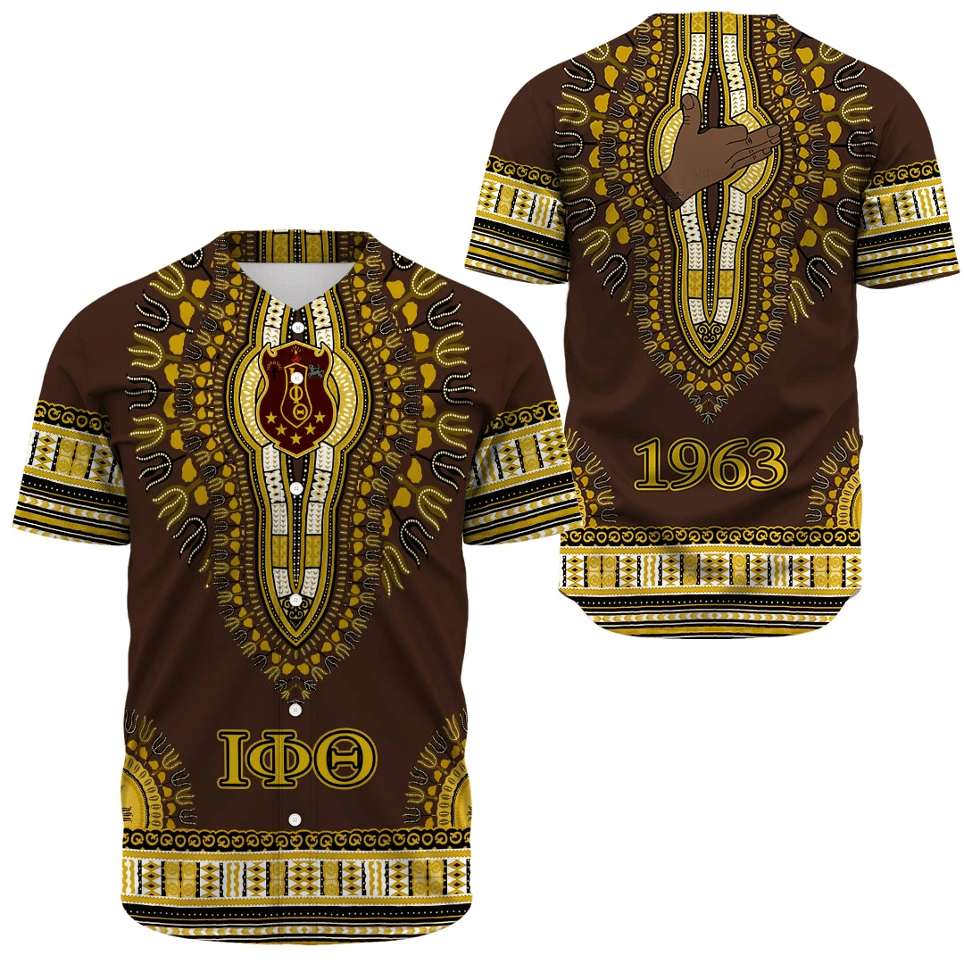 Fraternity Baseball Jersey - Iota Phi Theta Dashiki Baseball Jersey