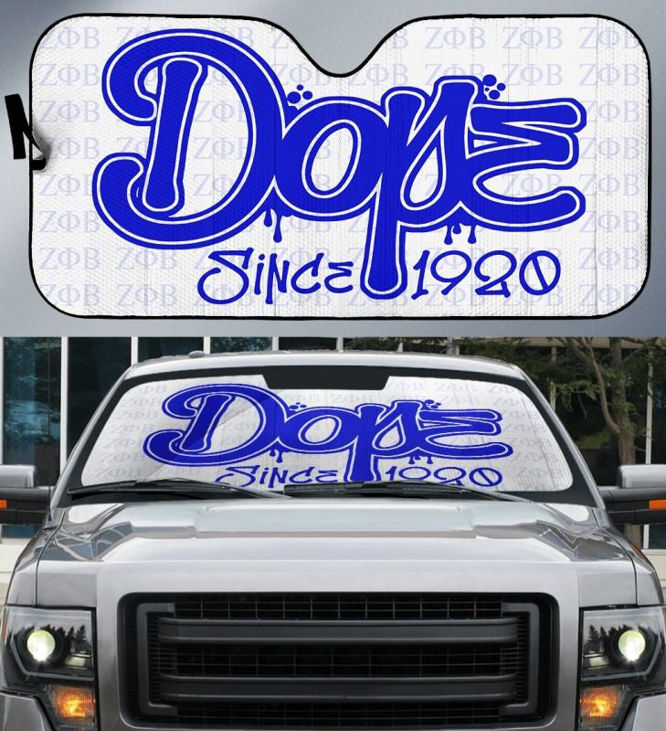 Sorority Sun Shade - Dove Dope 1920 Zeta Phi Beta Ver2 Car Sun Shade