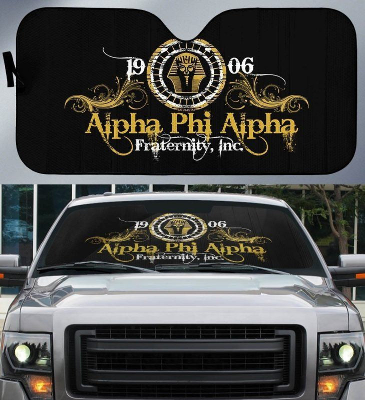 Fraternity Sun Shades - Ice Cold Royal Alpha Phi Alpha Car Sun Shade