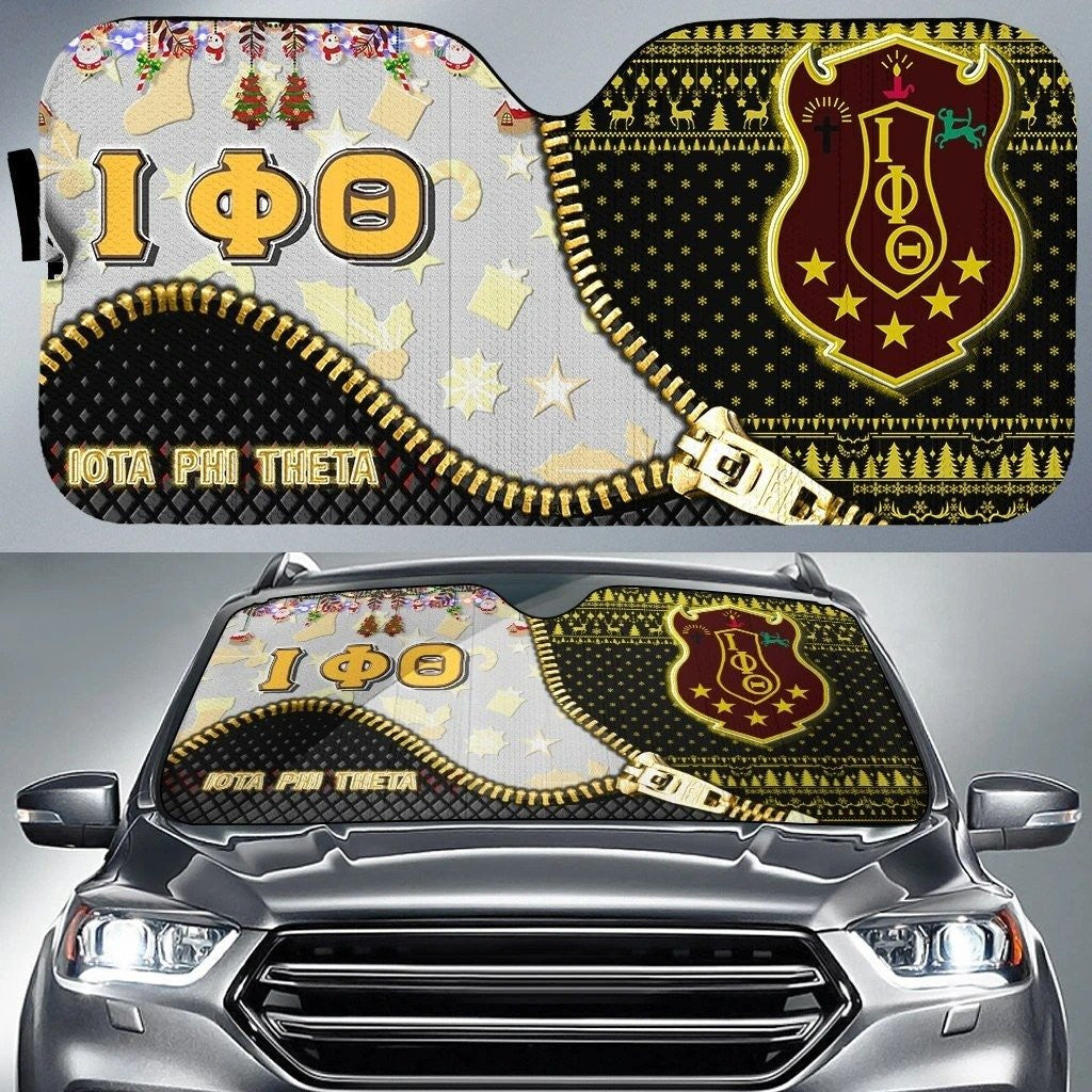Fraternity Sun Shades - New Way Iota Phi Theta Christmas