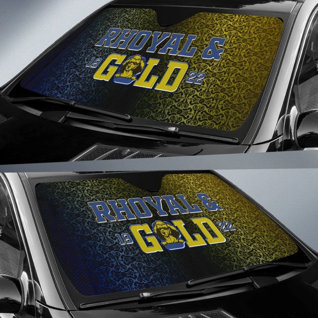 Sorority Sun Shade - Rhoyal Gold Sigma Gamma Rho Car Sun Shade